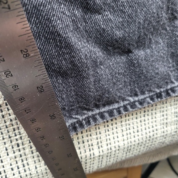 Madewell Low-Slung Baggy Jeans Womens 27 Gray Wide Leg Denim Button Fly - Picture 6 of 8